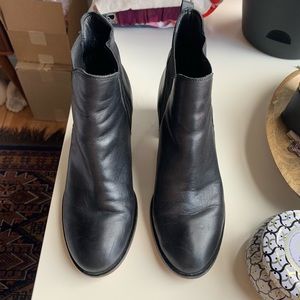 Sam Edelman Black Leather Booties - Size 10